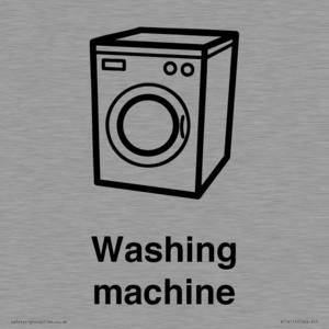 Dementia washing machine sign